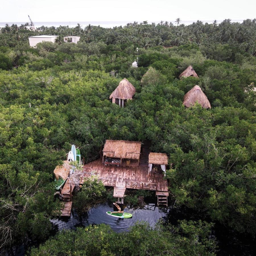 Manglex Eco Hotel Tulum Bagian luar foto